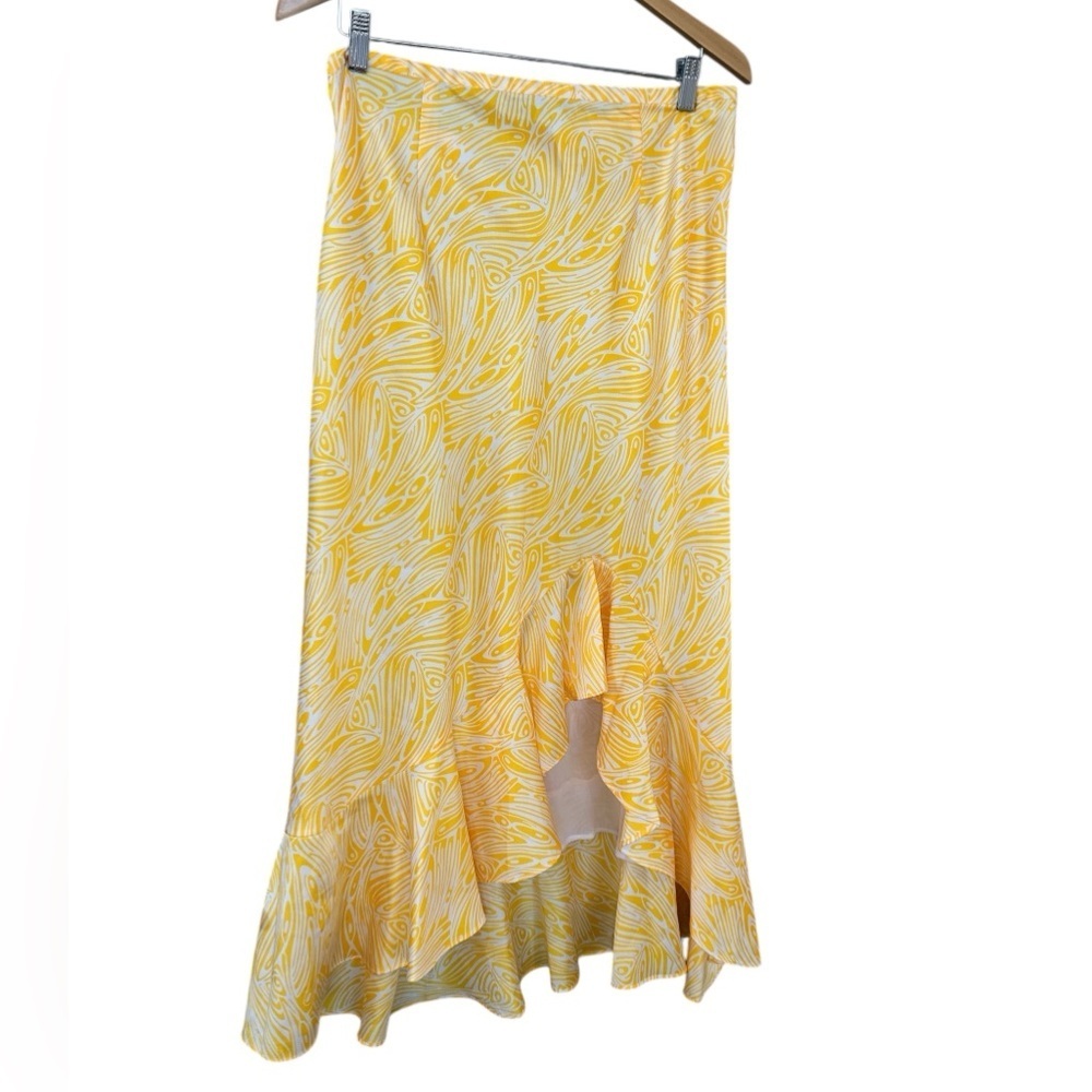 Cinq A Sept Valencia Printed Ruffle Midi Skirt - Picture 6 of 14